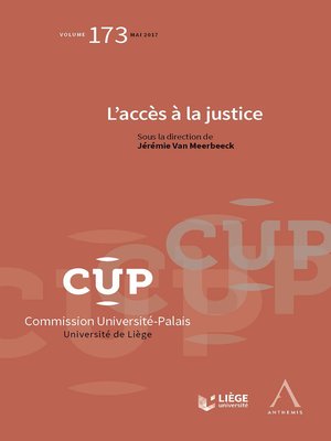 cover image of L'accès à la justice